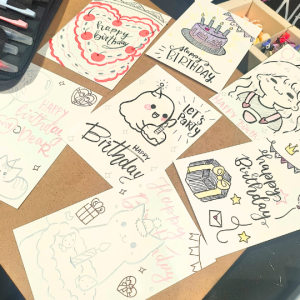 Handlettering Grusskarten Zurich